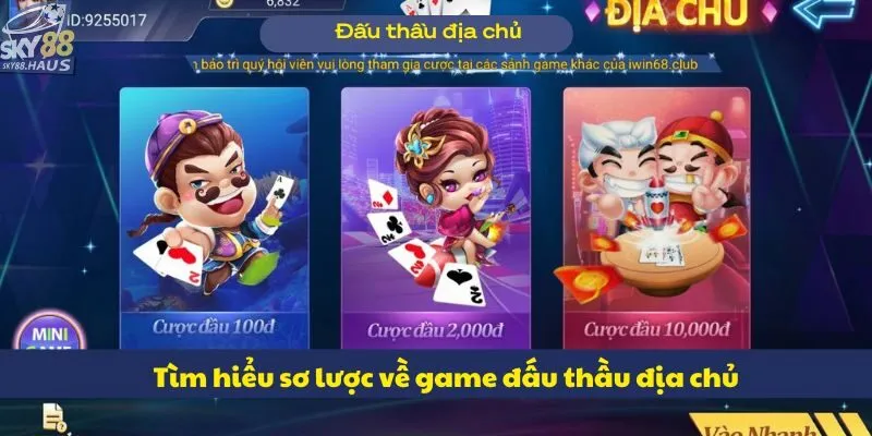 Đấu thầu địa chủ: Tìm hiểu quy tắc và 3 mẹo đấu thầu hay Tìm hiểu sơ lược về game Đấu Thầu Địa Chủ